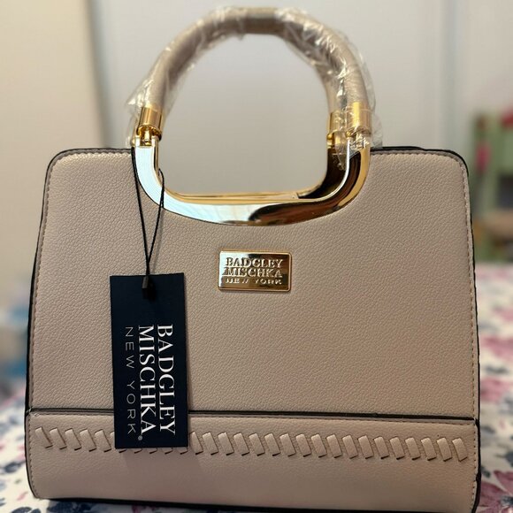 NWT Badgley Mischka Ann Double Handle Satchel - Picture 1 of 4